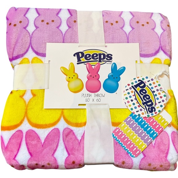 Peeps Plush Easter Throw Blanket 50 x 60 - Picture 4 of 6